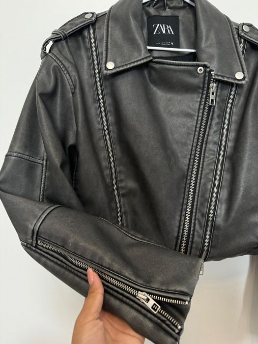 Кожаная куртка ZARA | размер L