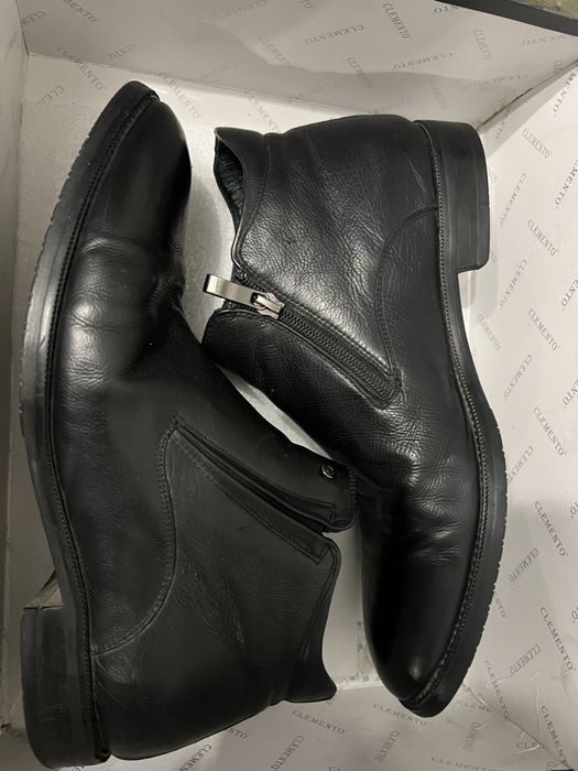 Осенние ботинки из чистой кожи