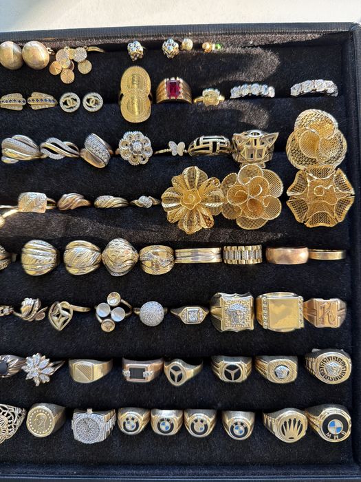 Златни Пръстени и обеци 160 лв . на грам