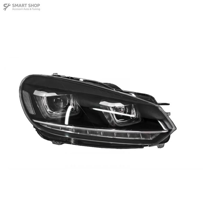 Faruri LED VW Golf 6 VI (2008-2013) Design Golf 7 3D U Design Semnal L
