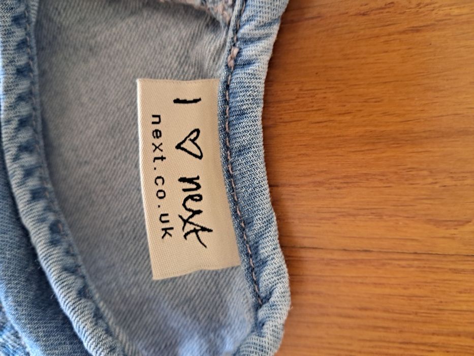 Детска дънкова рокля / сукман Next 7г