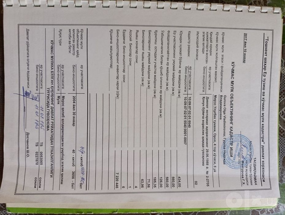 Срочно продаётся участок Мирзо Улуғбек район улица Никитина