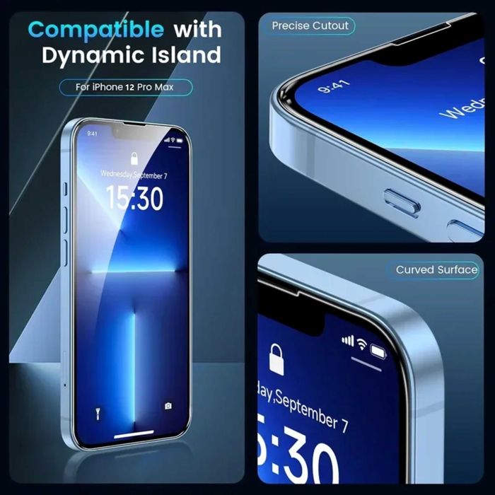 Protectie din sticla pentru iPhone 12 ProMax 3buc