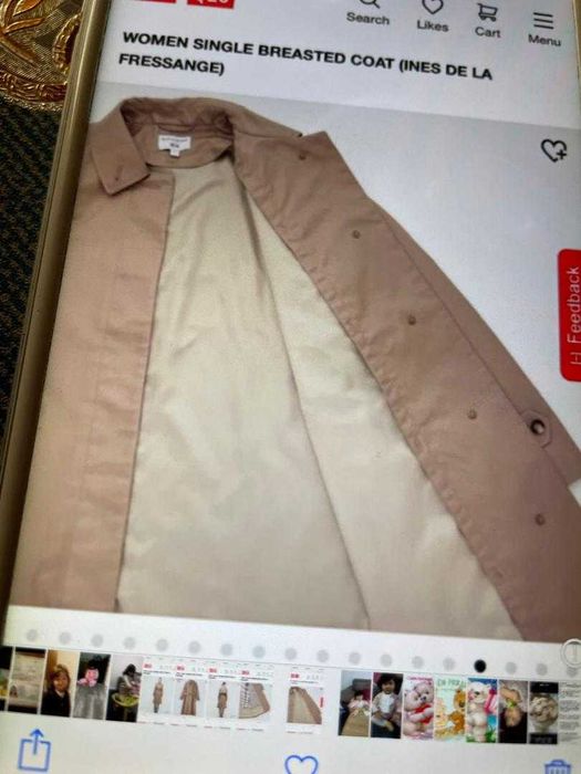 Элегантное женское пальто от INES DE LA FRESSANGE (UNIQLO)