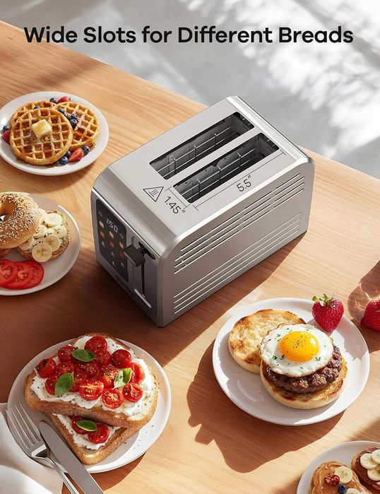 Инокс тостер Ganiza 925W + дамски смарт часовник подарък