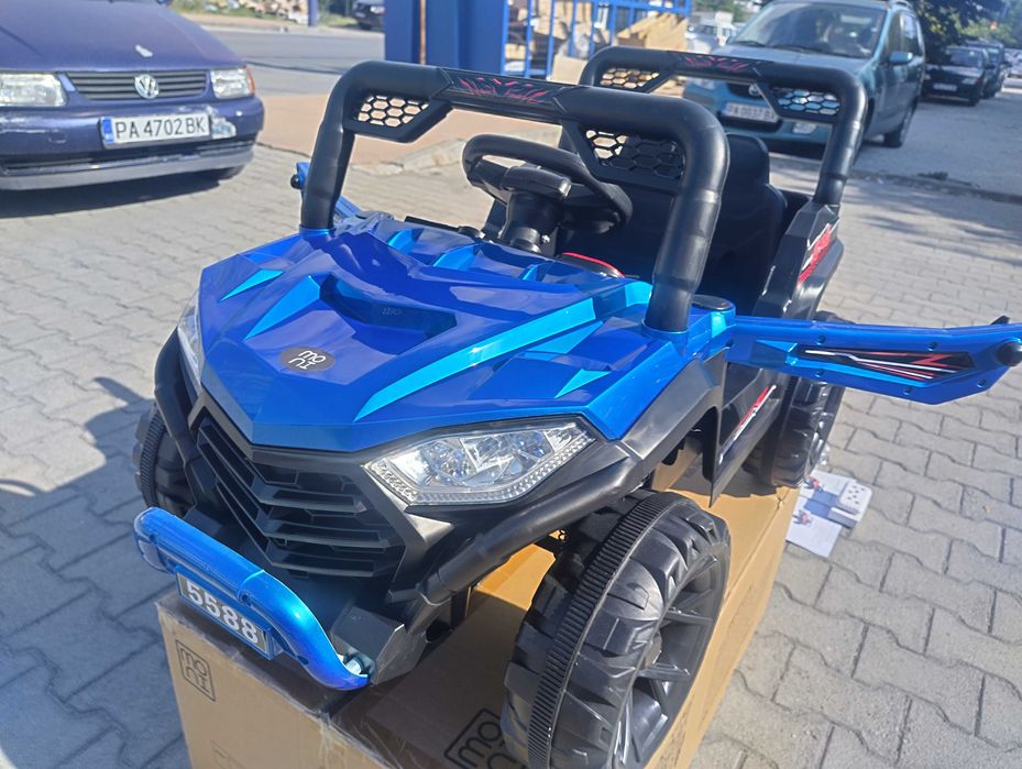 TEXAS акумулаторен джип FAST UTV син