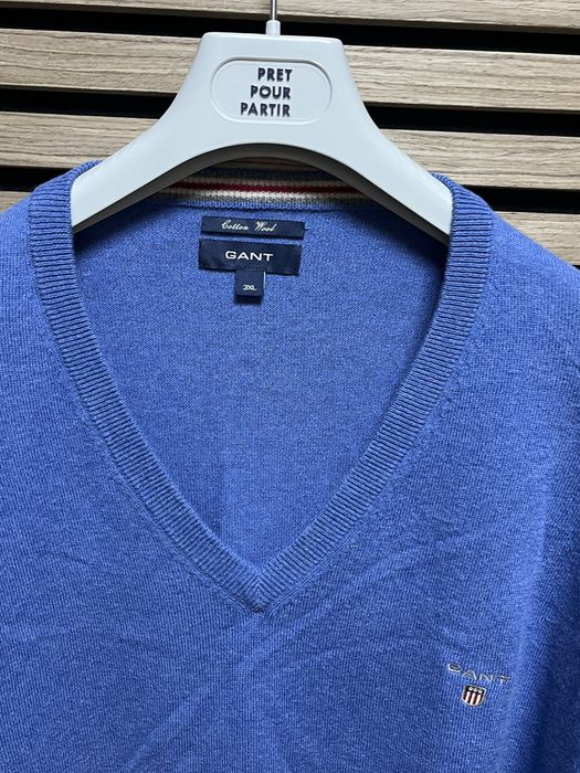 GANT : Cotton Wool V Neck Jumper -3ХЛ / Оригинал