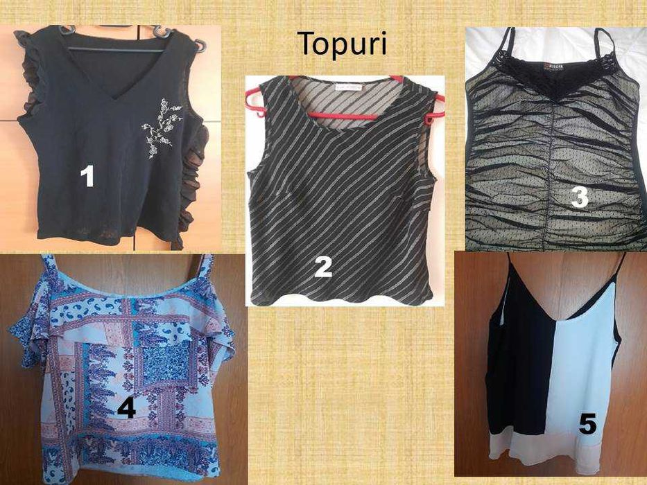 Topuri diverse materiale. Marimi S-L