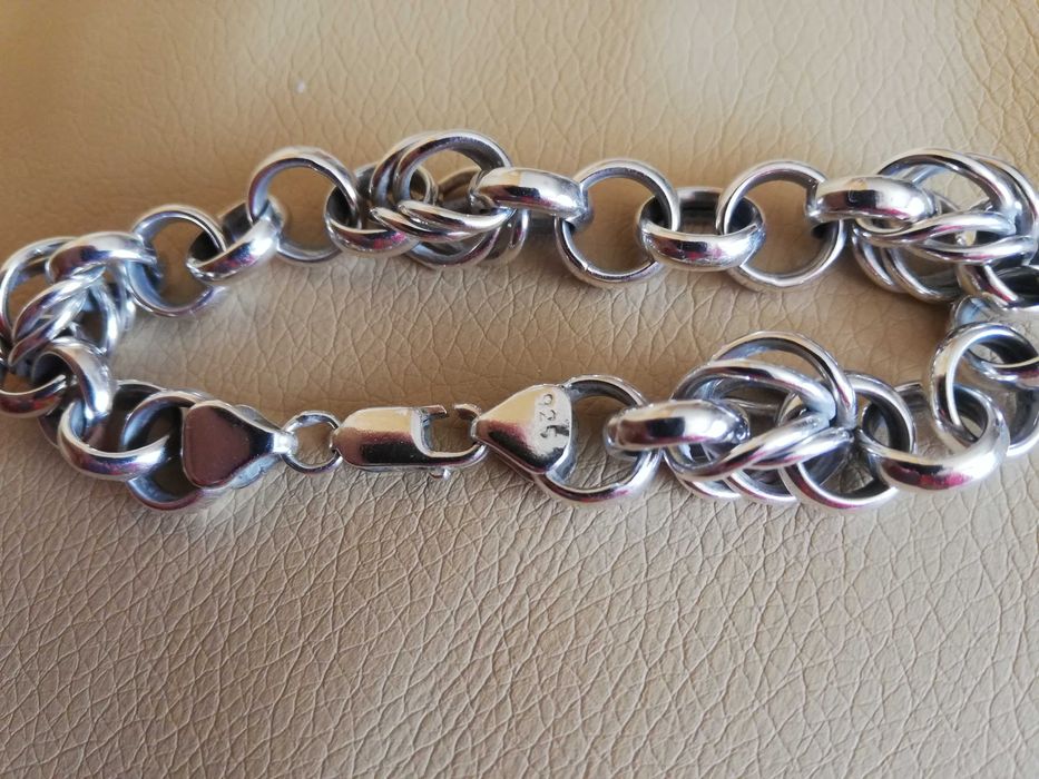 Мъжка Масивна Сребърна Гривна