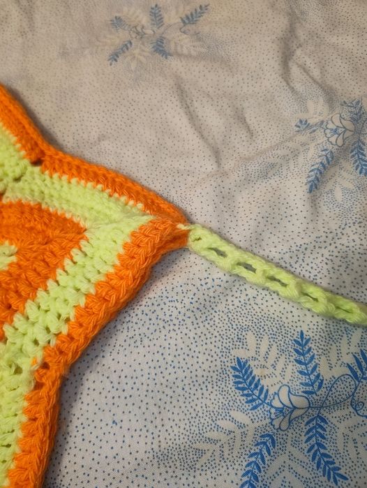 Вязаная сумка-шопер звезда