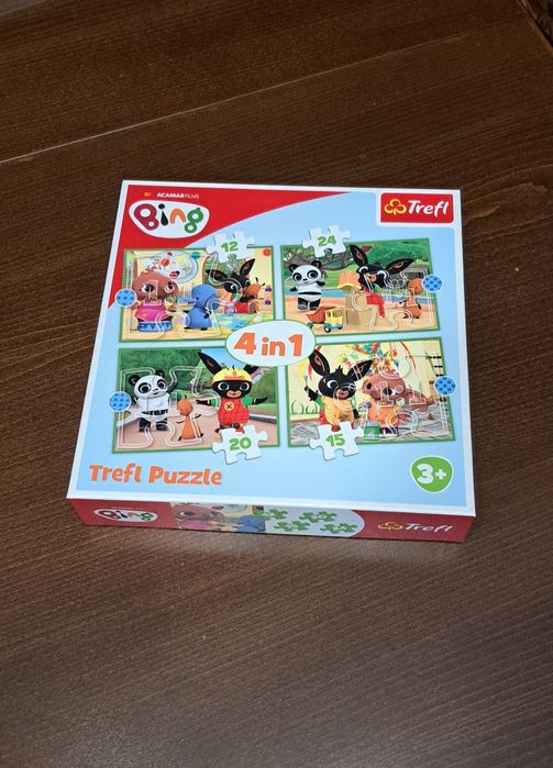 Пъзели: Джурасик парк, Хари Потър, Цирк,PJ masks, Щастливият Бинг