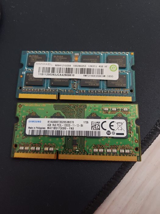Озу ddr3, 8gb, 2×4. SODIMM