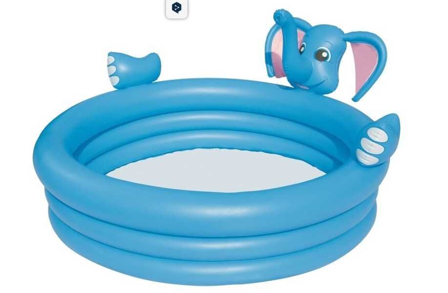 Piscina cu cadru metalic Bestway Pro 56401, supraterana, dreptunghiulara, 221 x 150 x 43 cm + Bonus: piscina Elefant