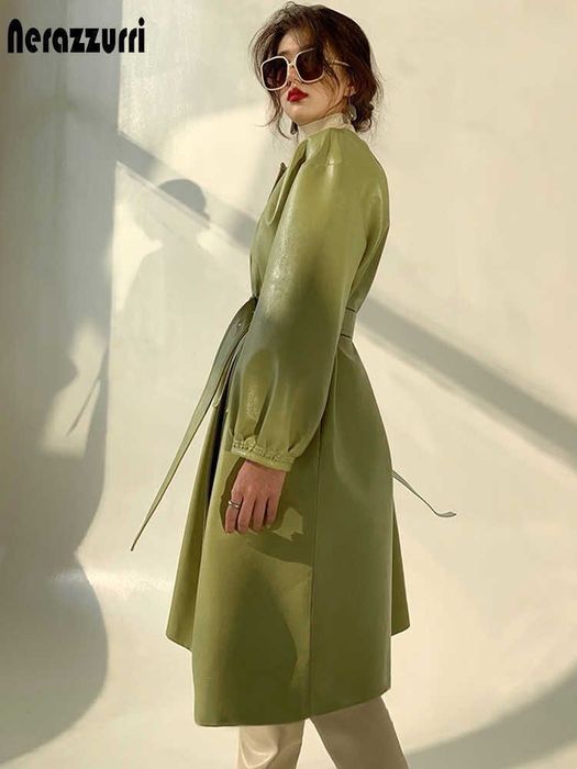 Плащ натуральный кожи