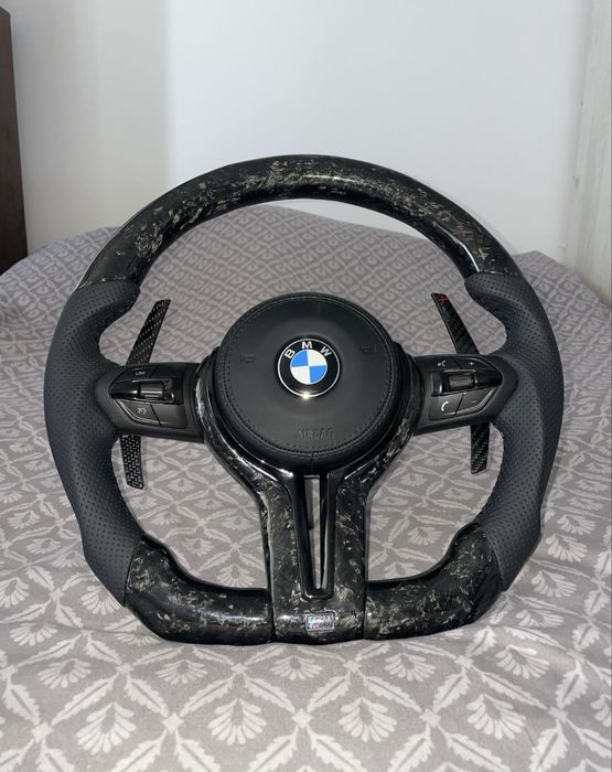 volan carbon forjat custom BMW F10 F36 F30 F01 seria 3 4 5 6 7