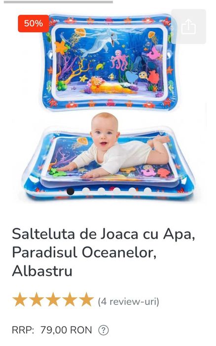 Salteluta de joaca cu apă pentru copii