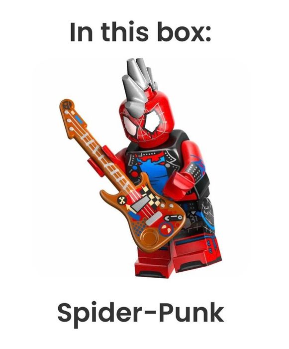 LEGO  minifigurina Spiderman across the Spiderverse Spider-Punk