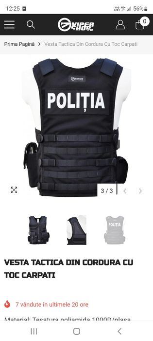 Vesta Tactica din Cordura cu Toc Carpati Viper