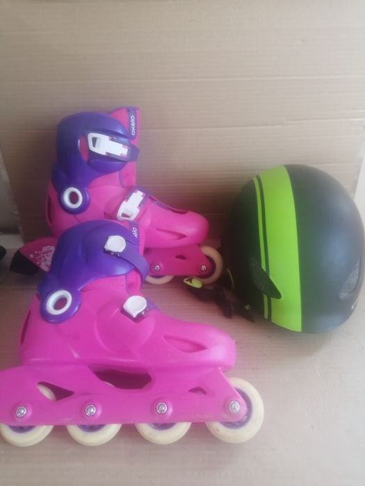 Ролкови ролери +предпазна каска