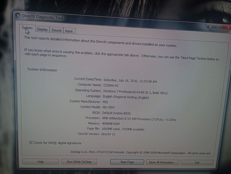 Unitate calculator desktop AMD Athlon pentru piese sau reparat