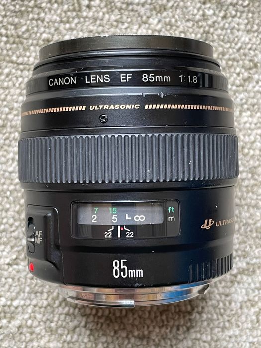 Обектив Canon EF 85mm f 1.8, Канон и UV филтър Kenko
