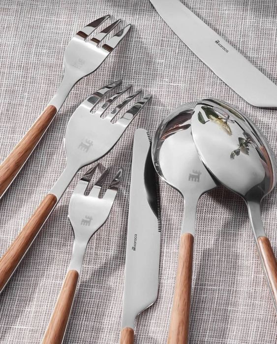 Нов Комплект Прибори за Хранене KARACA Melia