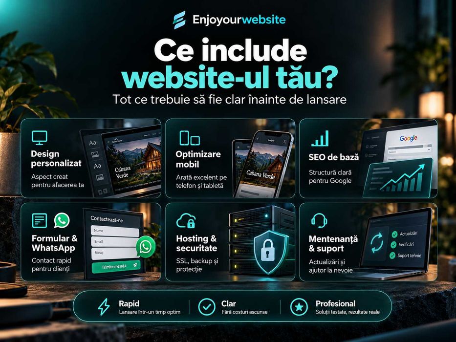 Creare Site Web Profesional pentru Afaceri | de la 149 lei/lună
