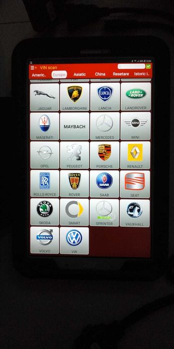 Kit Tester auto Launch Easydiag 2025+Tableta 10"+Geanta Conectori auto