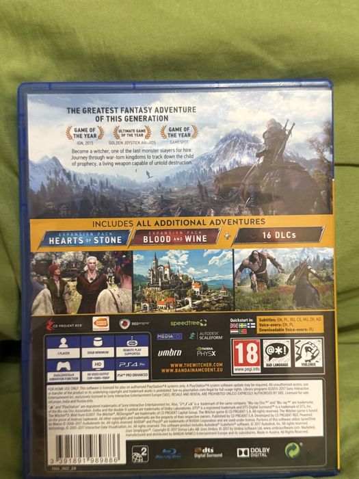 Witcher 3 wild hunt на play station 4