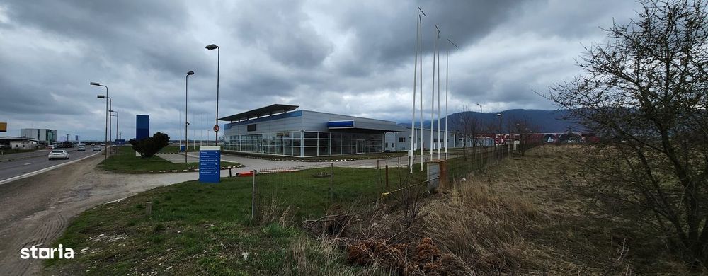 Showroom auto,construcții 6500 mp,teren 31.350 mp,front 176 ml la DN 1