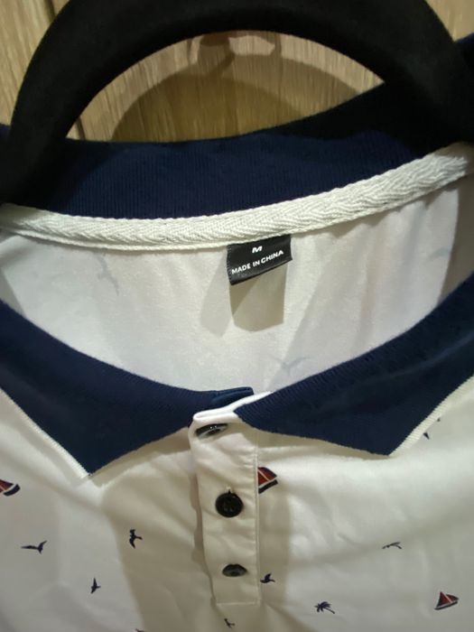 НОВА мъжка тениска с яка