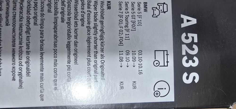 Set Stergatoare Parbriz Bosch Aerotwin Bmw F10 F11