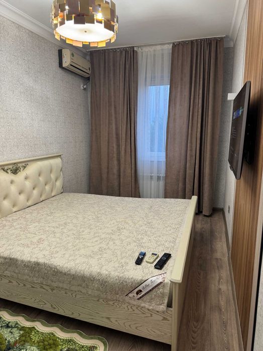 Посуточно 3-комн. квартира у метро Новза — 50 м, 2 станции до центра