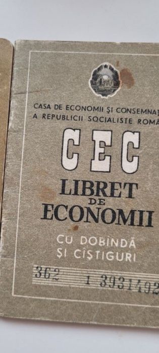 Obiecte de colecție brevet carnete CEC