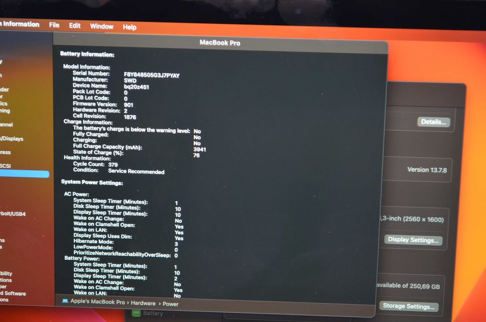 MacBook Pro 13 2018 silver