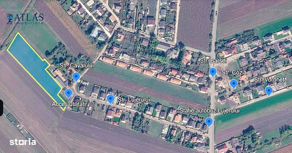 Loturi rezidențiale Cavalului, 500-700 mp, PUZ, utilități, Stupini
