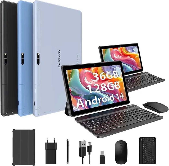 Tаблет FASTWD 10-инчов Android 14 36gb RAM 128GB ROM...