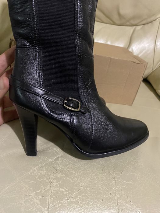 Christian lay - кожени дамски ботуши на ток