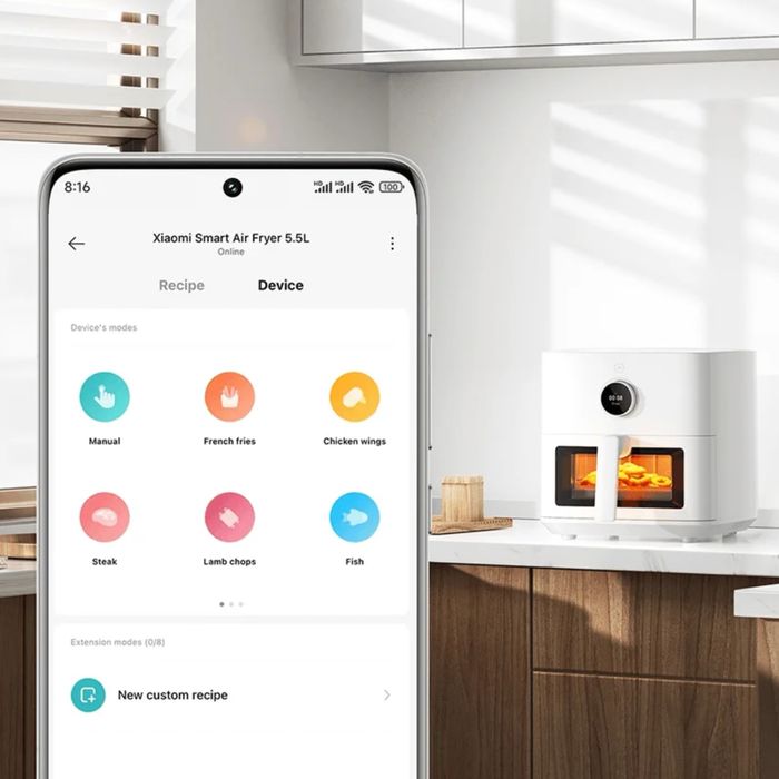 5.5L Умная Аэрофритюрница Xiaomi Smart Air Fryer EU Глобальная Версия