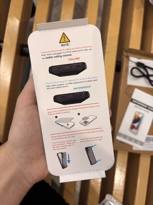 Кейс за Iphone 16 pro Black/Clear