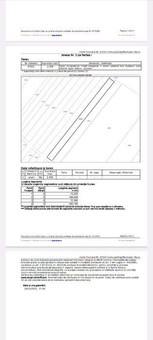 Teren în Săliștea Nouă - Com Baciu 2458mp