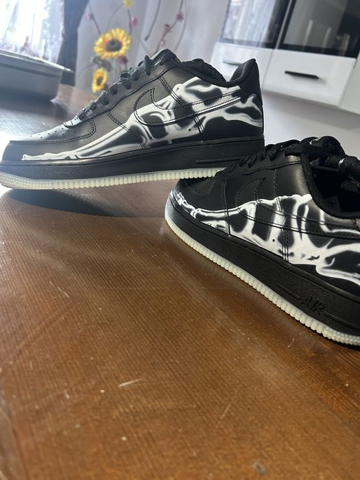 Air force 1 “halloween skeleton black”