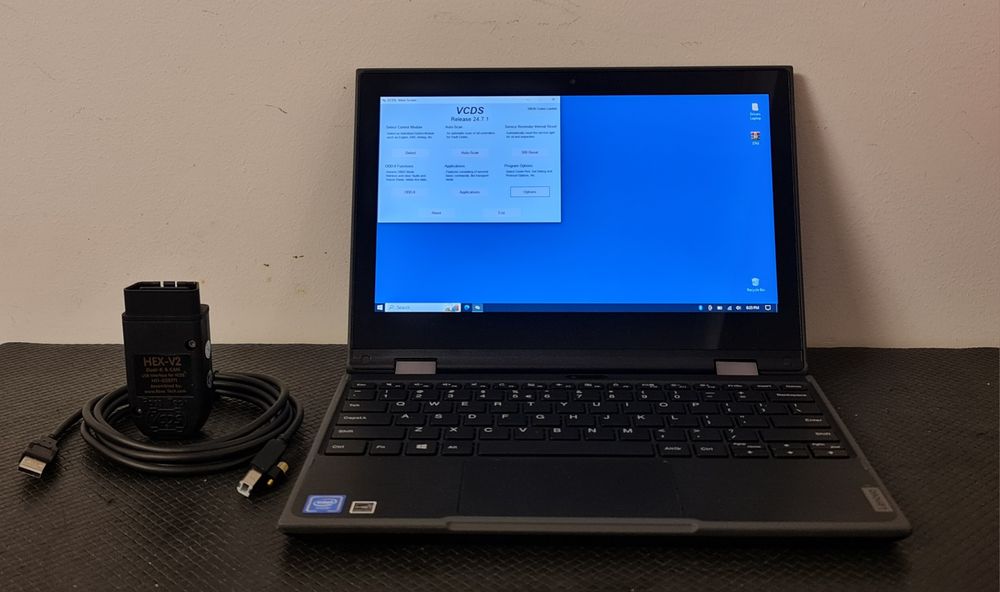 Kit diagnoza auto VCDS 24.5 ro-en + laptop / tableta cu touchscreen