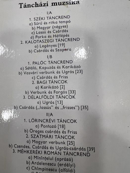 Táncházi muzsika bakelit/vinyl 1978 / magyar nèpzene/ muzica maghiara