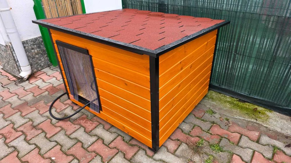 Cușcă Câine, Talie Extra Mare, Izolată Termic, Incalzire WIFI