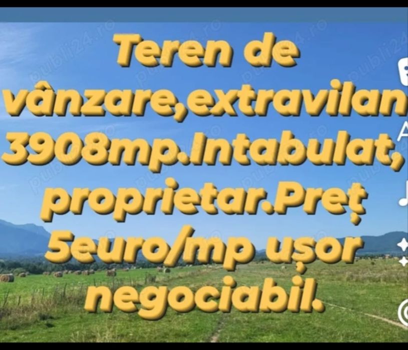 Teren de vânzare extravilan