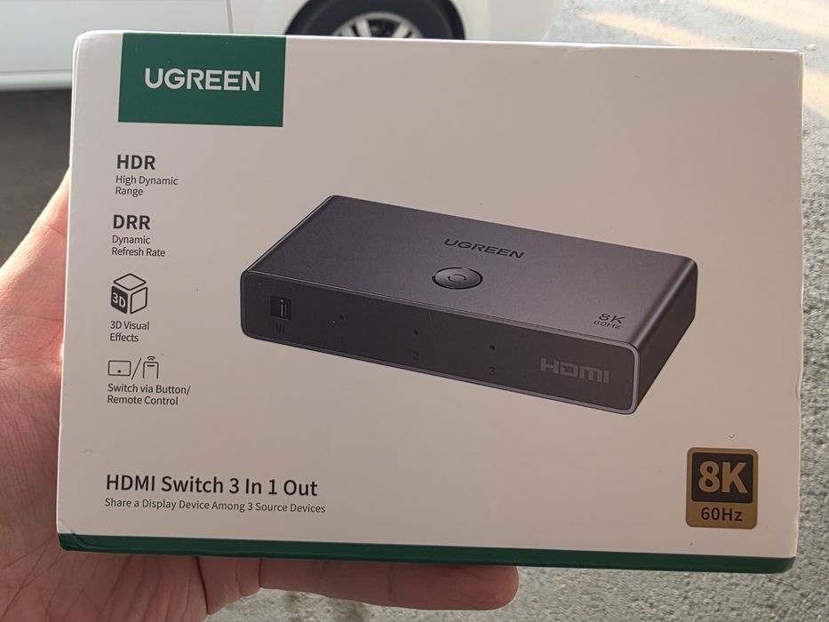 UGREEN VENTION HDMI 2.1 8K60Гц 4К120Гц switch переключатель сплиттер