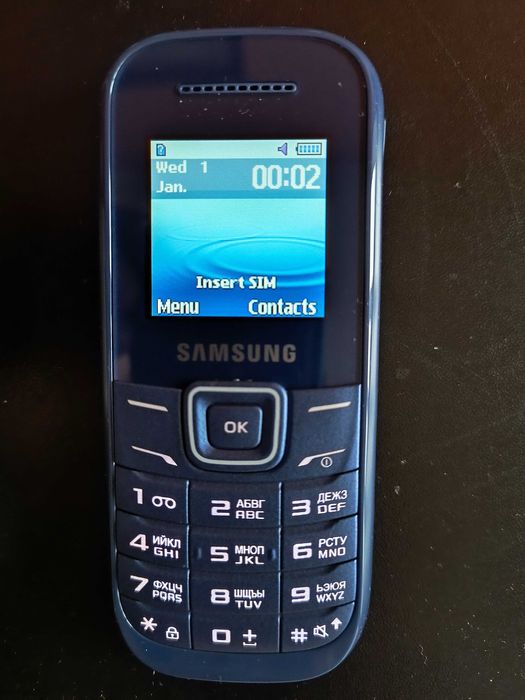 Samsung E1200 Keystone 2-Blue,Dual Sim card