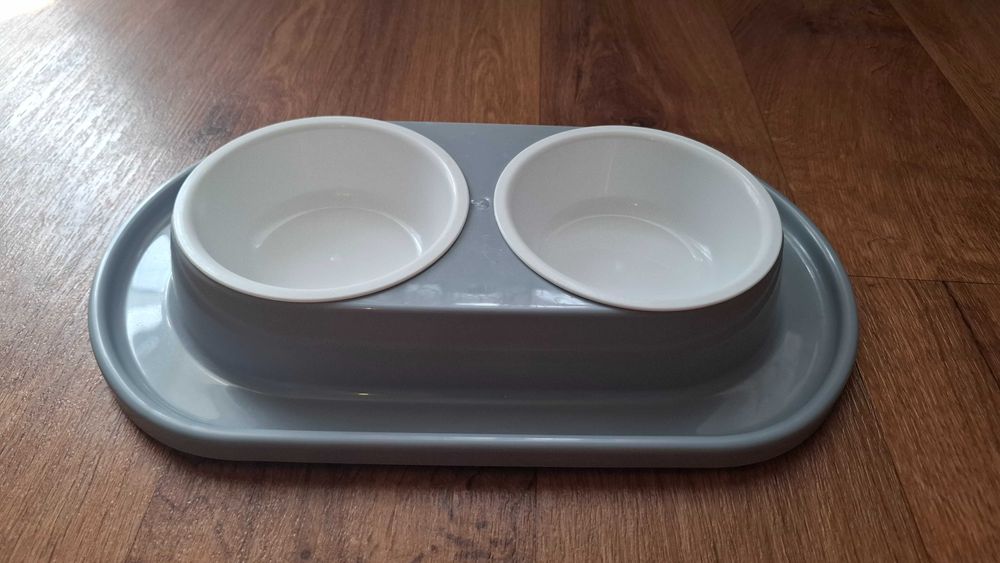 Двойная миска на подставке для кошек/собак/грызунов