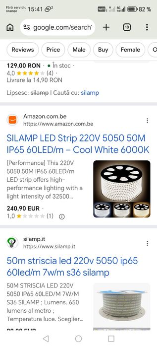 Vând rola banda led exterior 50 silamp